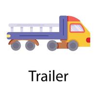 Trendy Trailer Concepts vector