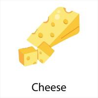 Trendy Cheese Concepts vector