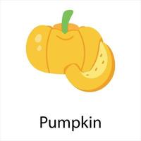 conceptos de calabaza de moda vector