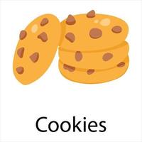 conceptos de galletas de moda vector