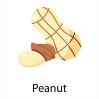 Trendy Peanut Concepts vector