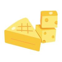 conceptos de queso de moda vector