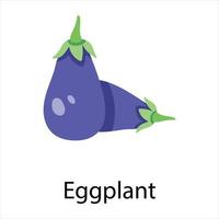 Trendy Eggplant Concepts vector