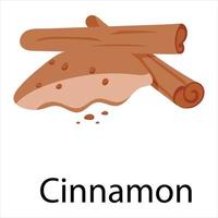 Trendy Cinnamon Concepts vector