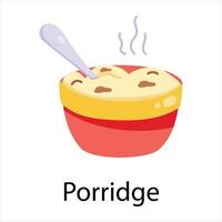 Trendy Porridge Concepts vector