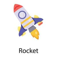 Trendy Rocket Concepts vector