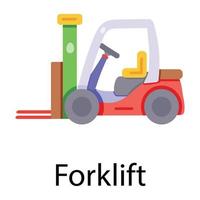 Trendy Forklift Concepts vector