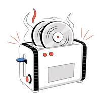 Trendy Toaster Concepts vector