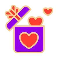 día de San Valentín. amar. conjunto de lindos iconos aislados. vector