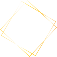 marcos de forma de elipse brillantes dorados aislados en fondo transparente, marco brillante con efectos de acuarela png
