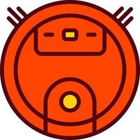 Robot Vacuum Cleaner Vector Icon