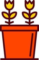 Plant Pot Vector Icon