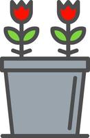 Plant Pot Vector Icon