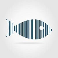 Fish from a code stroke. A vector illustration