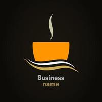 Cup of coffee a sign for design. A vector illustration