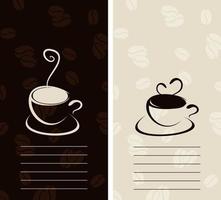 taza de café una señal de diseño. una ilustración vectorial vector