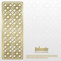 islamic greeting ramadan kareem card design background with modern ornament vector