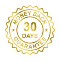 30 days money back guarantee icon vector for graphic design, logo, website, social media, mobile app, UI illustration