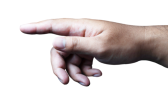 hand pointing at something png