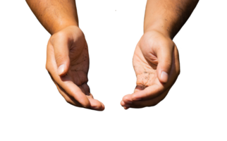 omgekeerd hand- houding png