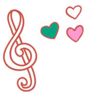 Melody Valentine Hand Drawn png