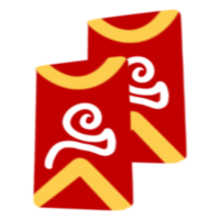 kinesisk angpao hand dragen png