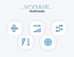 paquete de iconos azul multimedia 5 diseño de iconos. . . tráfico. tráfico. exportar vector