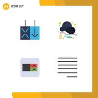 Universal Icon Symbols Group of 4 Modern Flat Icons of light select box buy sale align Editable Vector Design Elements