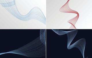 modern wave curve abstract presentation background Pack vector