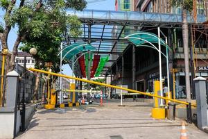 Semarang,December 2022.the parking entrance of the DP MALL building in the city of Semarang photo