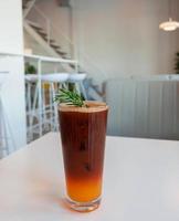 ice coffee in coffee shop photo