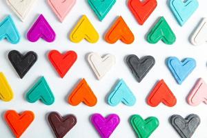 textura con corazones de amor para el diseño. concepto de tarjeta de san valentín. corazón para la tarjeta de felicitación del día de san valentín. el amor es. foto