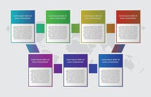 Infographic template of colorful modern square folder topic , presentation infographic vector