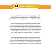Document template with ribbon headline vector