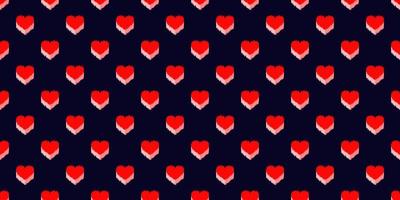 Seamless hearts pattern. Ready template for design, postcards, print, poster, party, Valentine's day, vintage textile, Vector, Art, wallpaper, background. vector