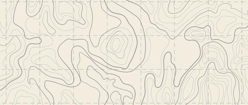 Abstract line art background vector. Mountain topographic terrain map grid background with abstract lines texture. Design illustration for wall art, fabric, packaging, web, banner, app, wallpaper.