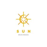 Sun Icon Logo Design Template vector