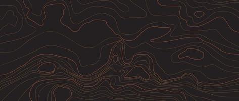 Luxury gold abstract line art background vector. Mountain topographic terrain map background with gold lines texture. Design illustration for wall art, fabric, packaging, web, banner, app, wallpaper. vector