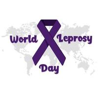 Vector illustration on the theme of World Leprosy Day in January. EPS 10.