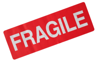 signo frágil etiqueta signo png transparente