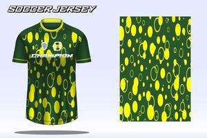 maqueta de diseño de camiseta deportiva de camiseta de fútbol para club de fútbol vector