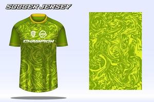 maqueta de diseño de camiseta deportiva de camiseta de fútbol para club de fútbol vector