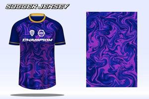 maqueta de diseño de camiseta deportiva de camiseta de fútbol para club de fútbol vector