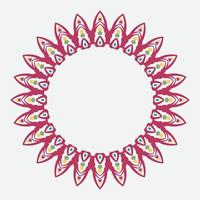 decorative round frame. circle frame. Vector design element.
