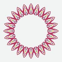 decorative round frame. circle frame. Vector design element.