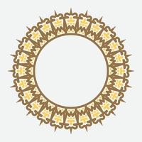 decorative round frame. circle frame. Vector design element.