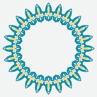 decorative round frame. circle frame. Vector design element.