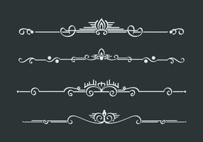 Text dividers template vector. Swash collections. Text divider for frame, border, title, pages. Vintage illustration template. Vector eps 10.