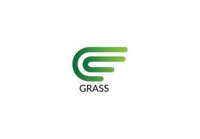 Grass Abstract G letter modern emblem logo design vector