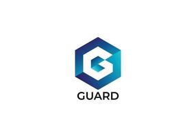 Guard Abstract G letter modern emblem logo design vector